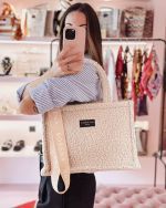 Teddy Beige Medium Tote Bag