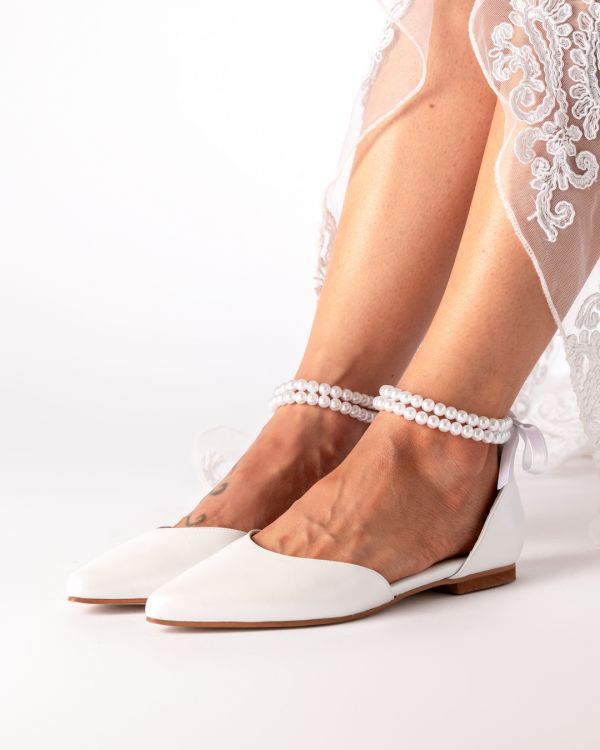 Φωτογραφία από Audrey flat bridal shoes
