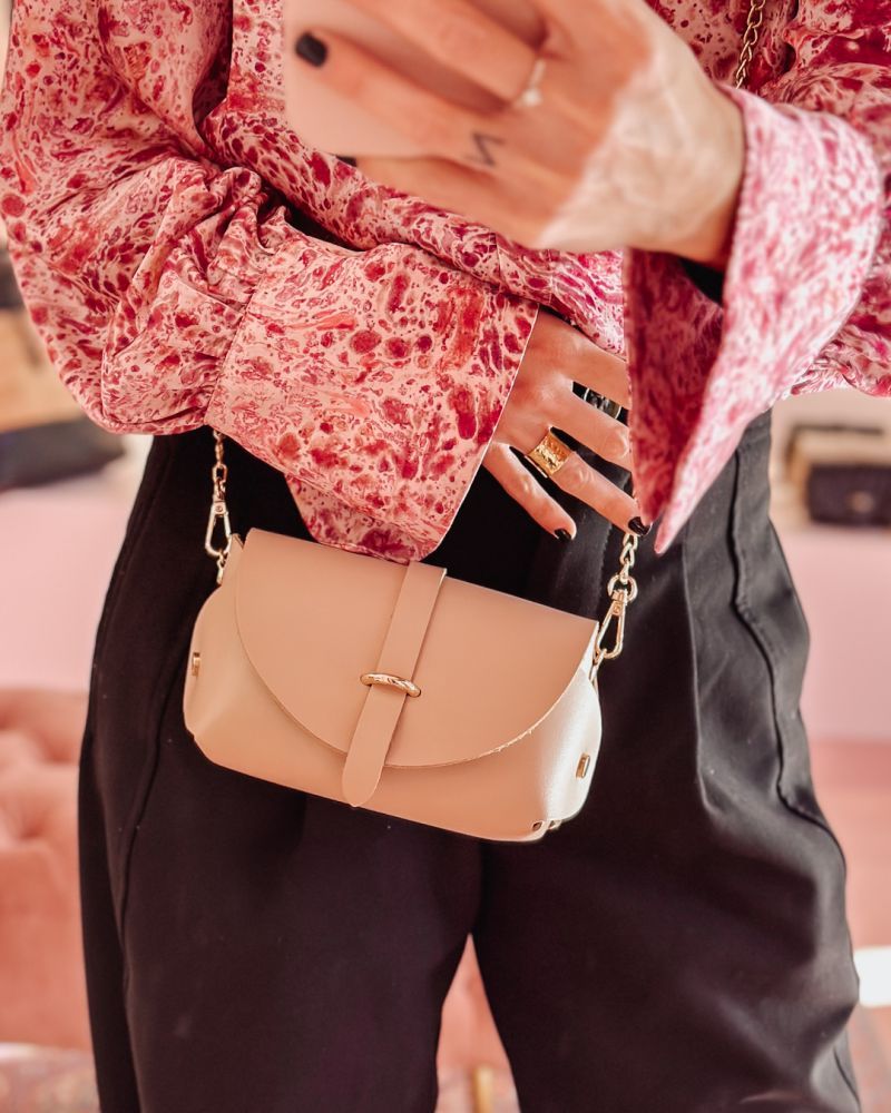 Φωτογραφία από Crossbody mini handbag μπεζ