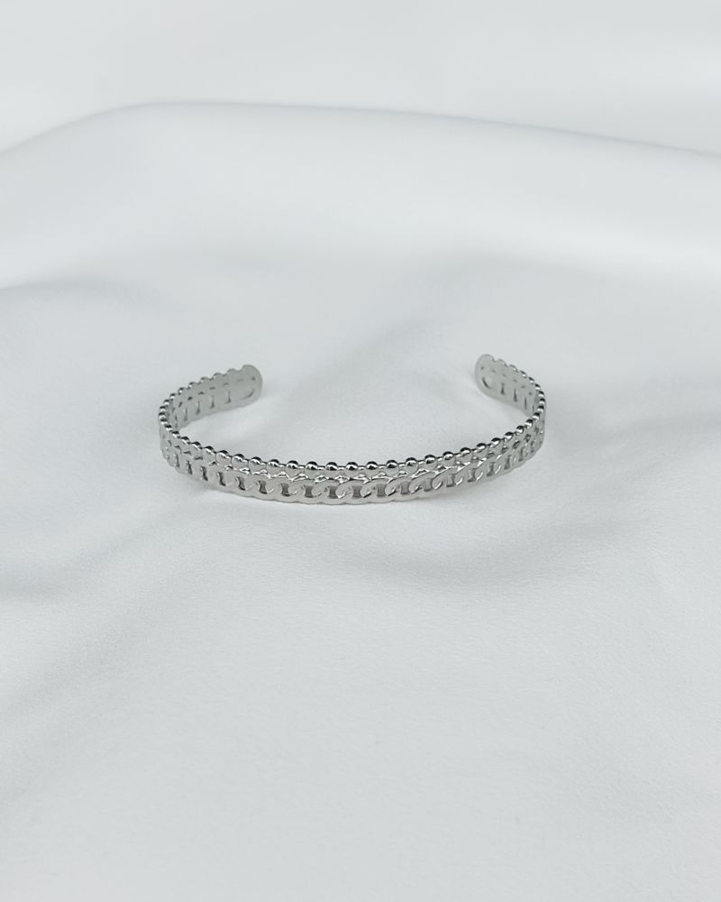 Φωτογραφία από Lace bangle silver